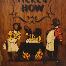 Load image into Gallery viewer, Here's How 1941 Vintage Mixed Drinks Recipe Book - Wood Covers
